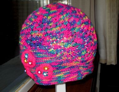 Jan Clark made this hat for friends and family for Christmas.